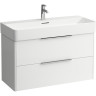 Тумба с раковиной LAUFEN BASE 4.0241.2.110.261.1 белая глянцевая 4.0241.2.110.261.1+8.1028